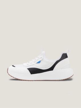 Vessi Waterproof White & Black Sneakers